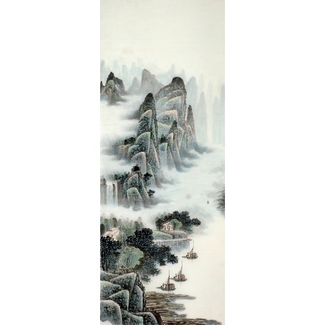Chinese Landscape Painting - CNAG008283