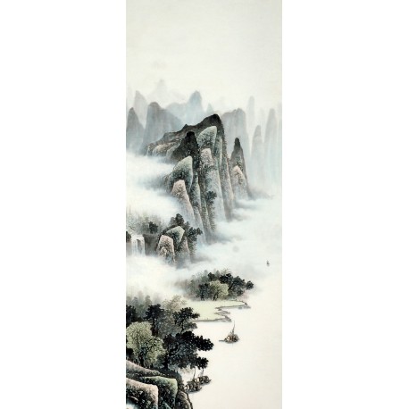 Chinese Landscape Painting - CNAG008293