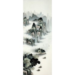 Chinese Landscape Painting - CNAG008294