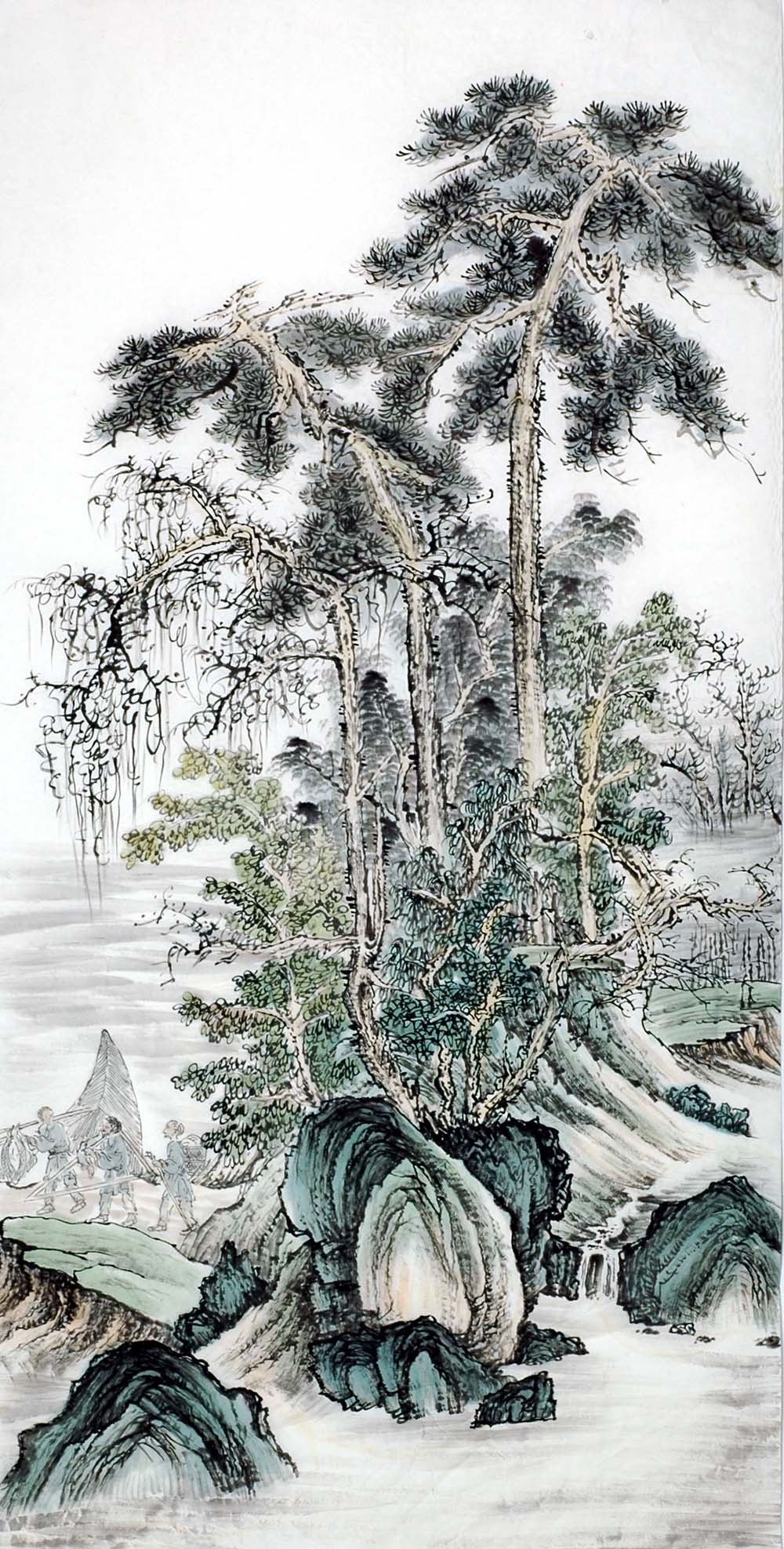 Chinese Landscape Painting - CNAG008297