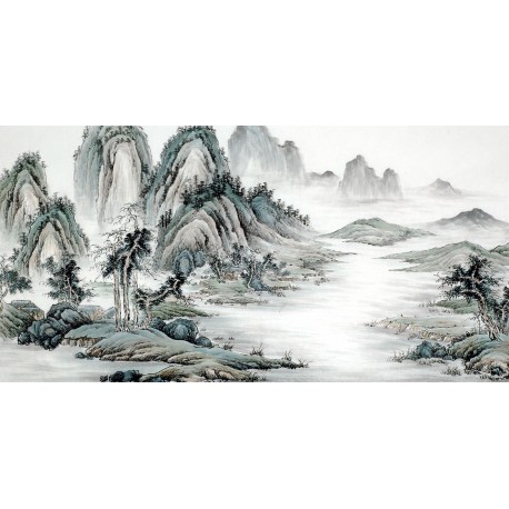 Chinese Landscape Painting - CNAG008299