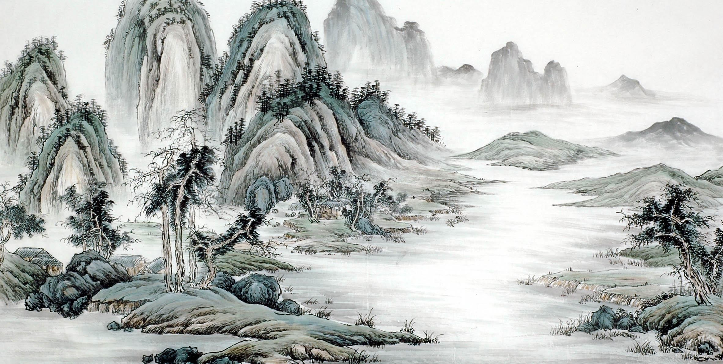Chinese Landscape Painting - CNAG008299
