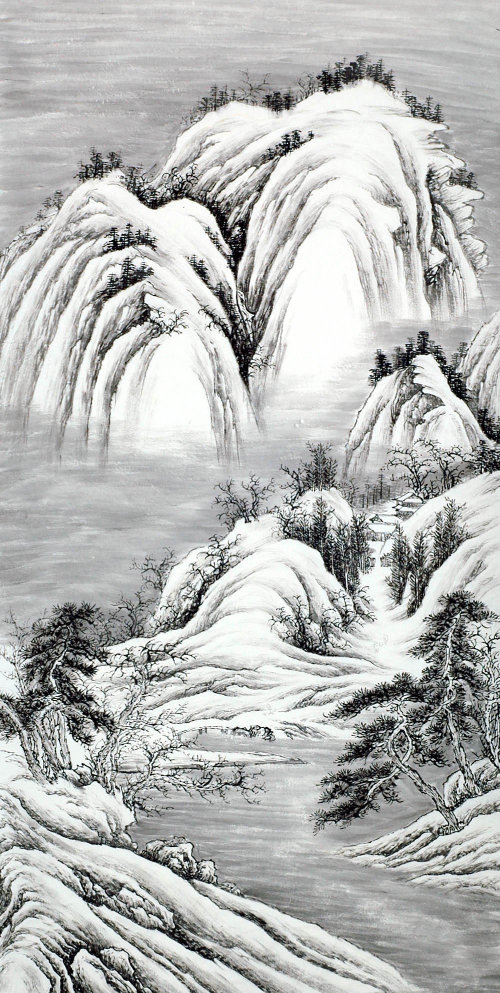 Chinese Landscape Painting - CNAG008301