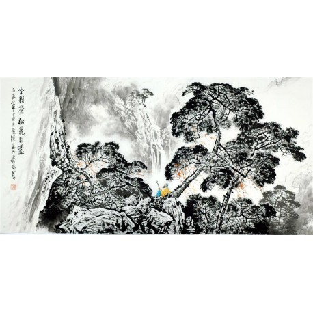 Chinese Aquarene Painting - CNAG008302
