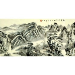 Chinese Landscape Painting - CNAG008304