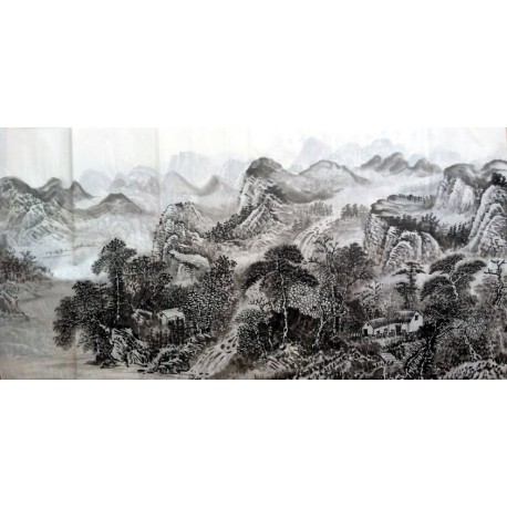 Chinese Landscape Painting - CNAG008305