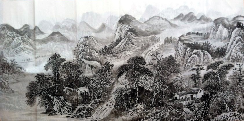 Chinese Landscape Painting - CNAG008305
