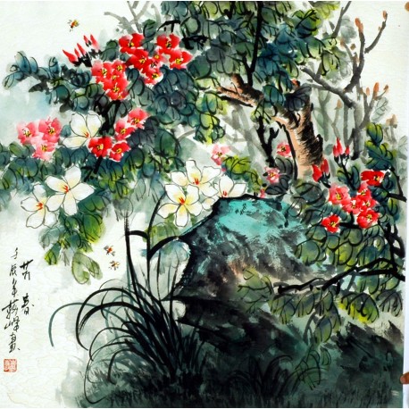 Chinese Flowers&Trees Painting - CNAG008319