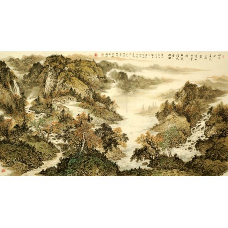 Chinese Landscape Painting - CNAG008327