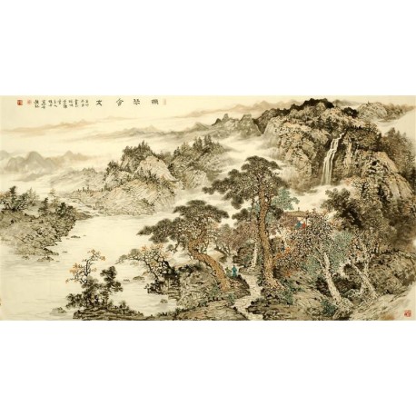 Chinese Landscape Painting - CNAG008328