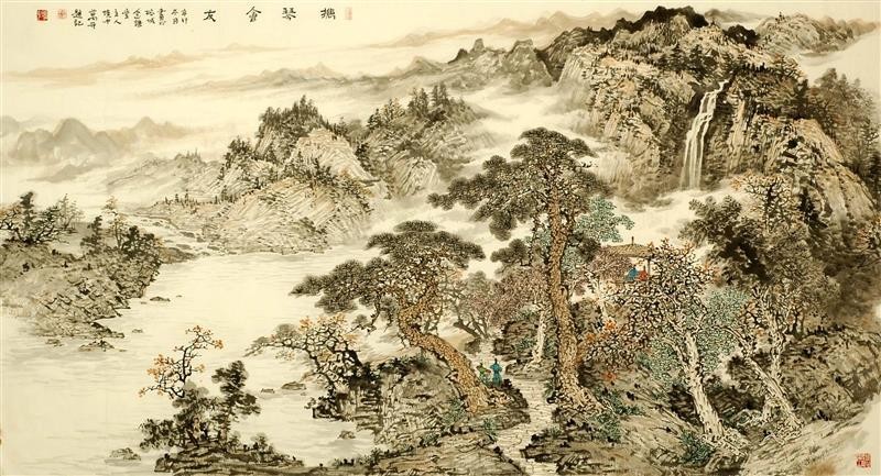 Chinese Landscape Painting - CNAG008328