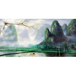 Chinese Landscape Painting - CNAG008329