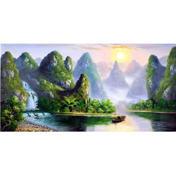 Chinese Landscape Painting - CNAG008330