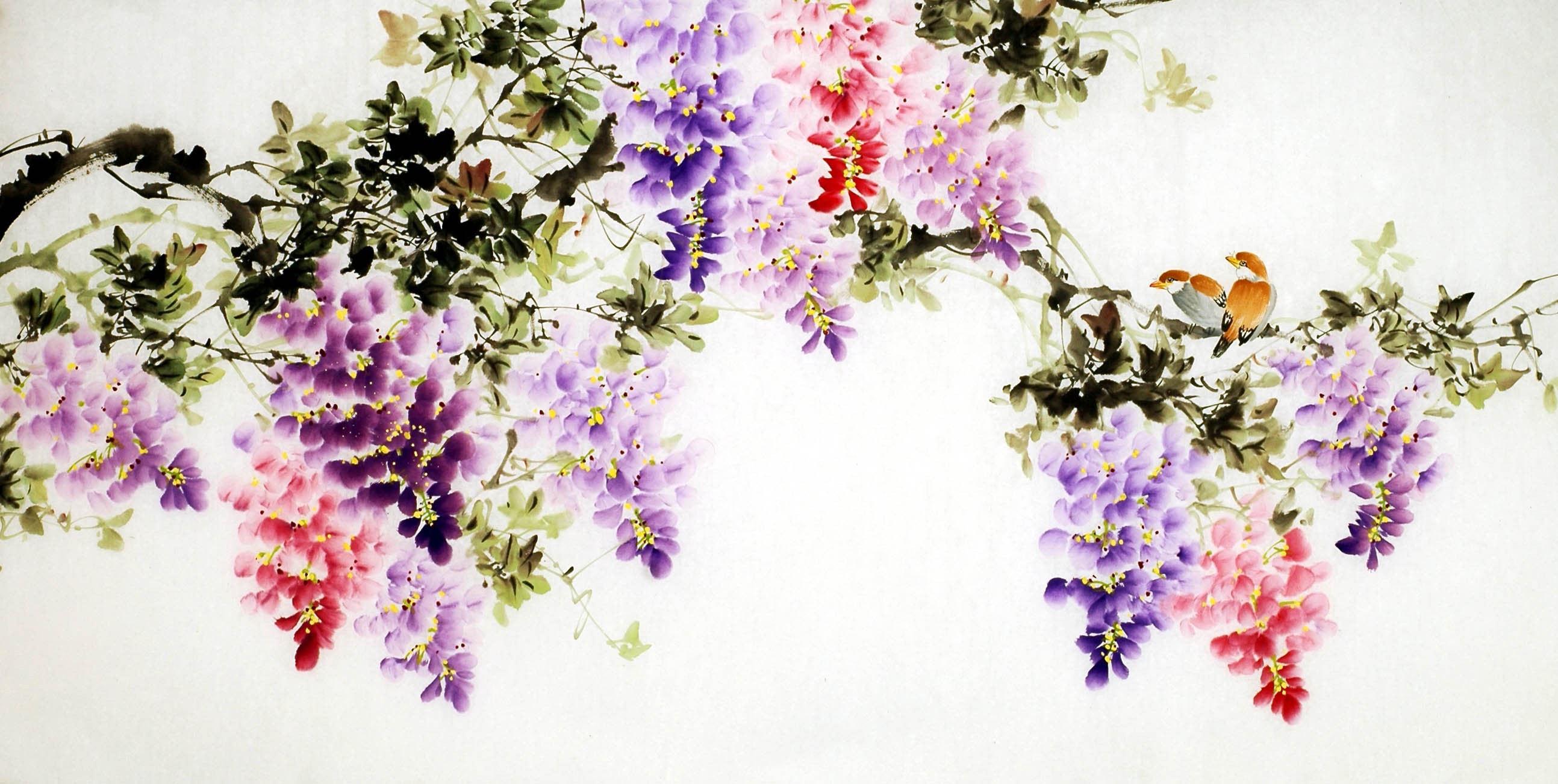 Chinese Flowers&Trees Painting - CNAG008331