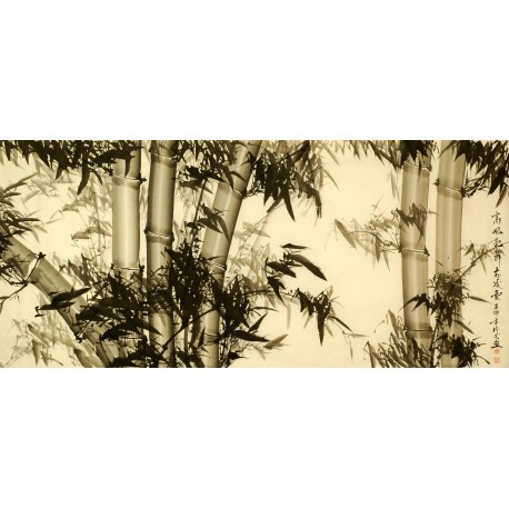 Chinese Bamboo Painting - CNAG008341