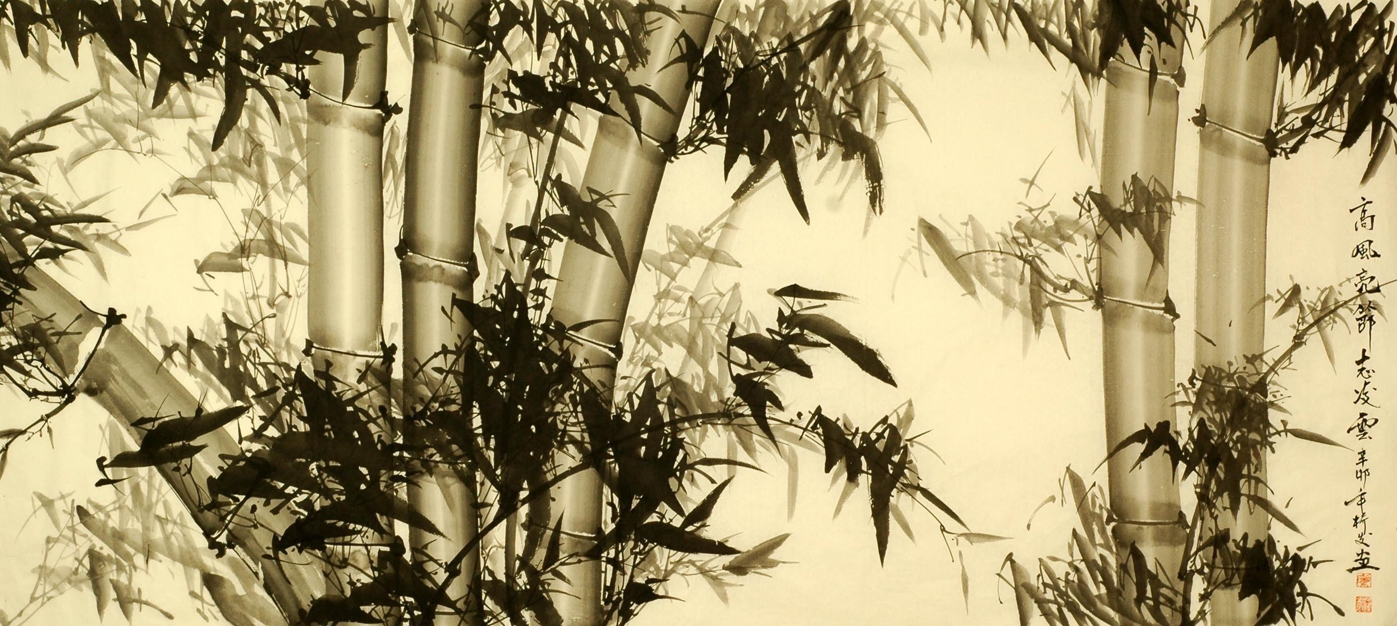 Chinese Bamboo Painting - CNAG008341