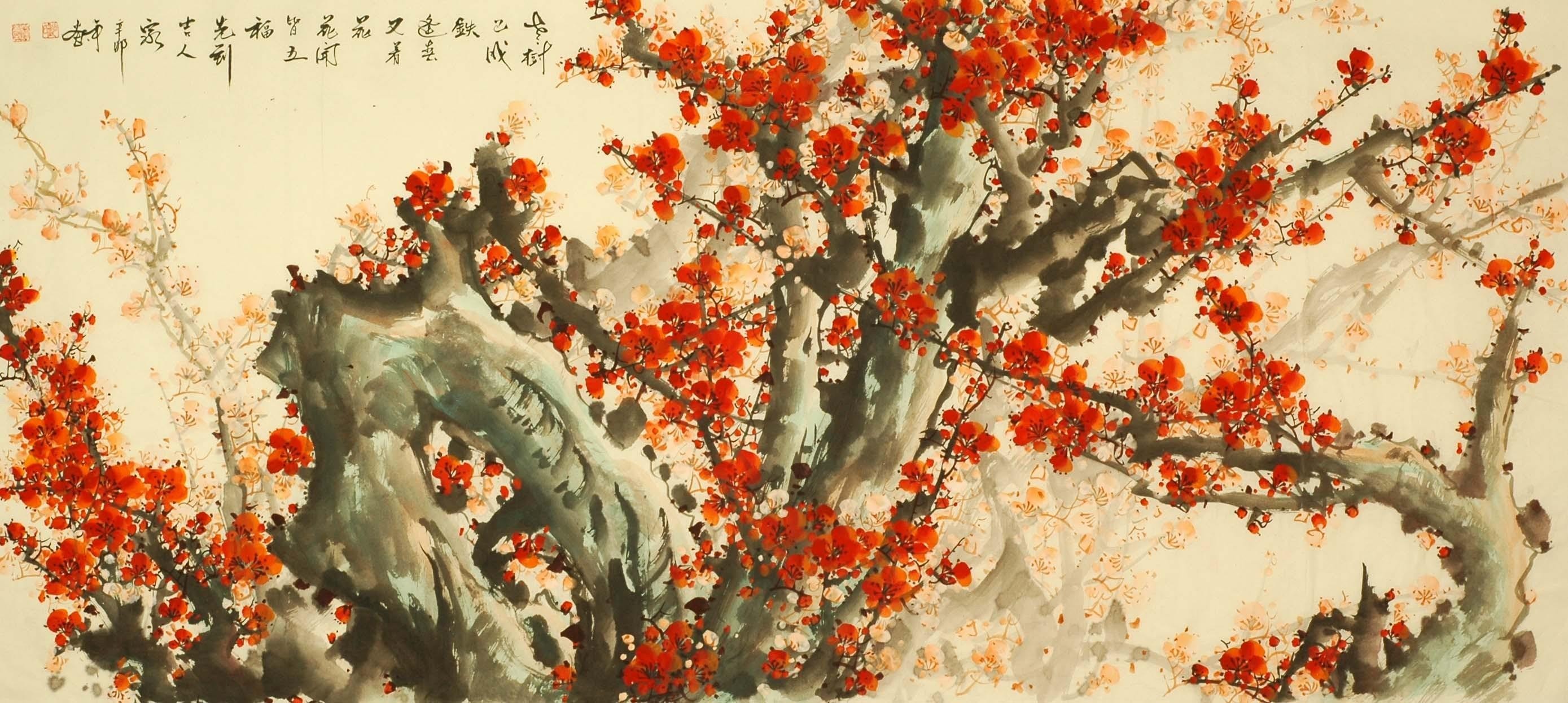 Chinese Plum Painting - CNAG008344