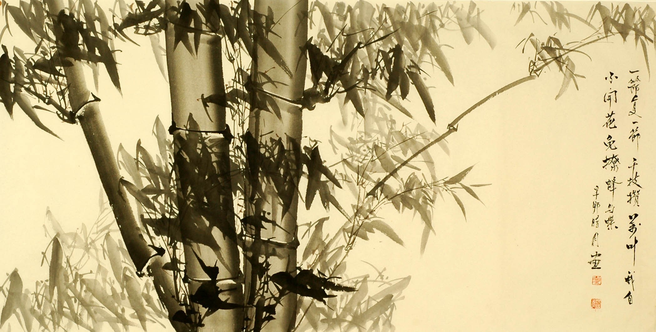 Chinese Bamboo Painting - CNAG008346