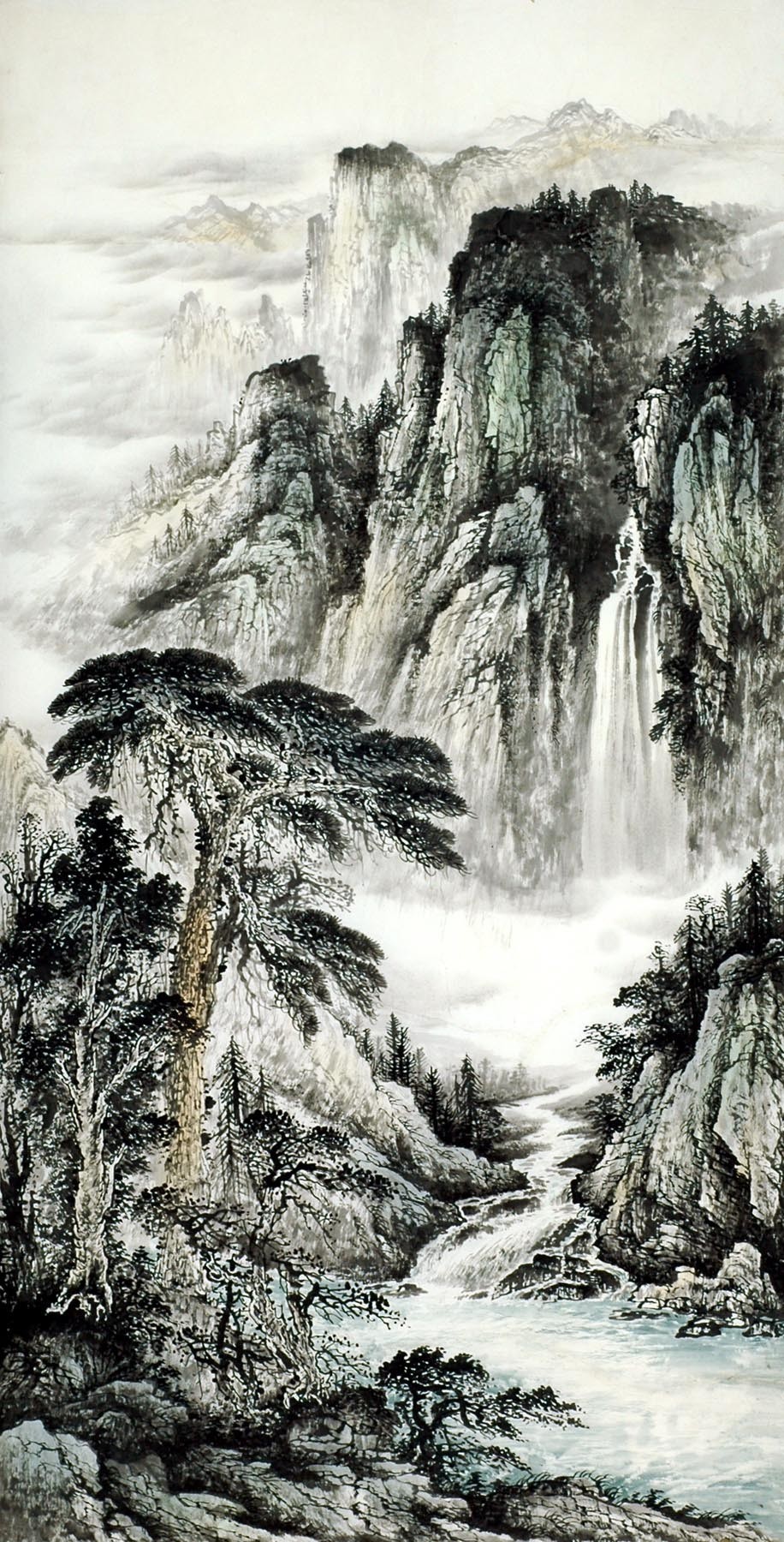 Chinese Landscape Painting - CNAG008360