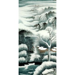 Chinese Landscape Painting - CNAG008361