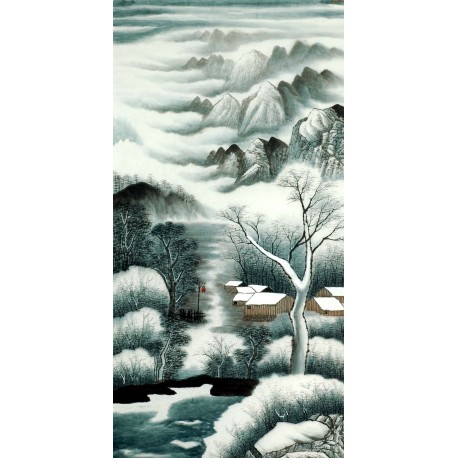 Chinese Landscape Painting - CNAG008361