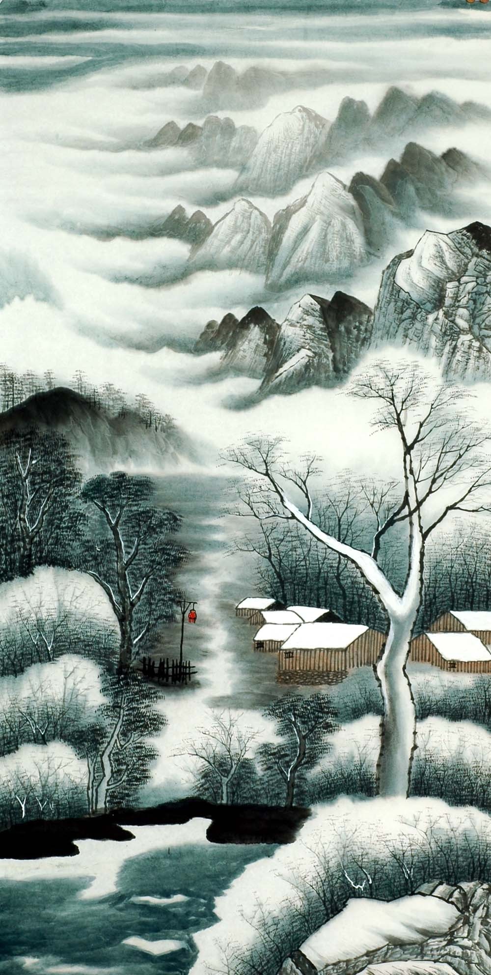 Chinese Landscape Painting - CNAG008361