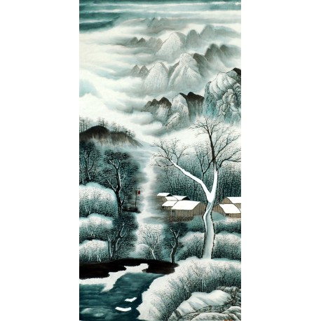 Chinese Landscape Painting - CNAG008362