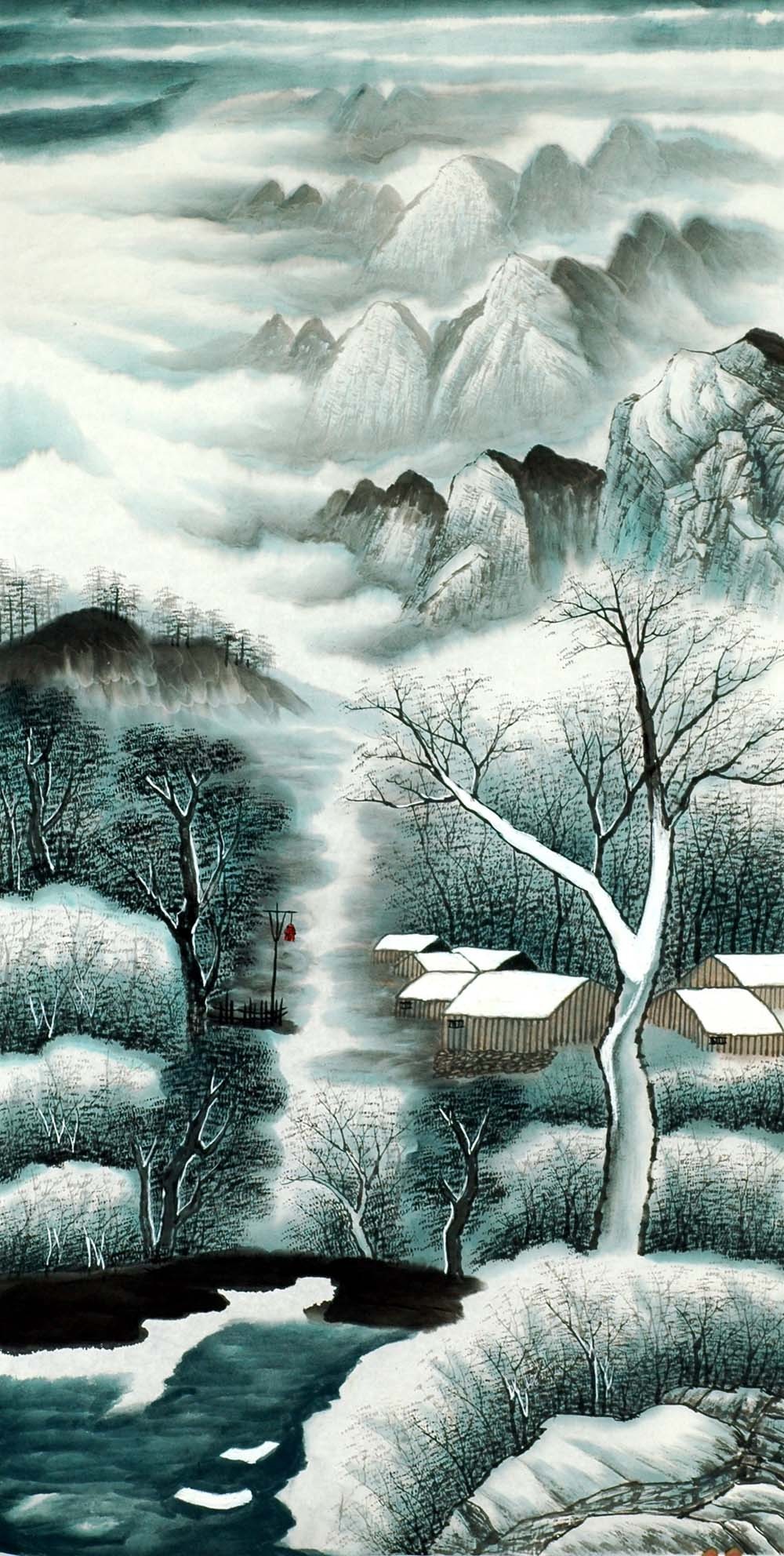 Chinese Landscape Painting - CNAG008362