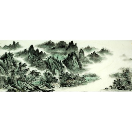 Chinese Landscape Painting - CNAG008364