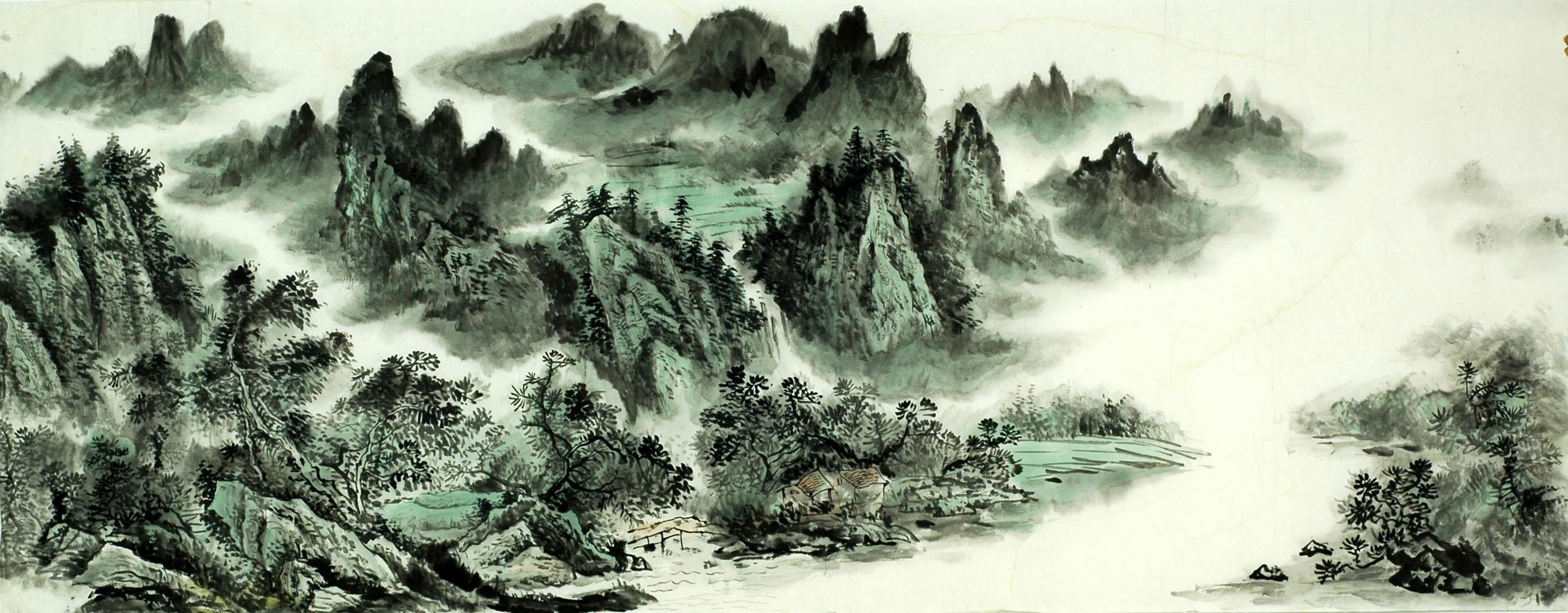 Chinese Landscape Painting - CNAG008364