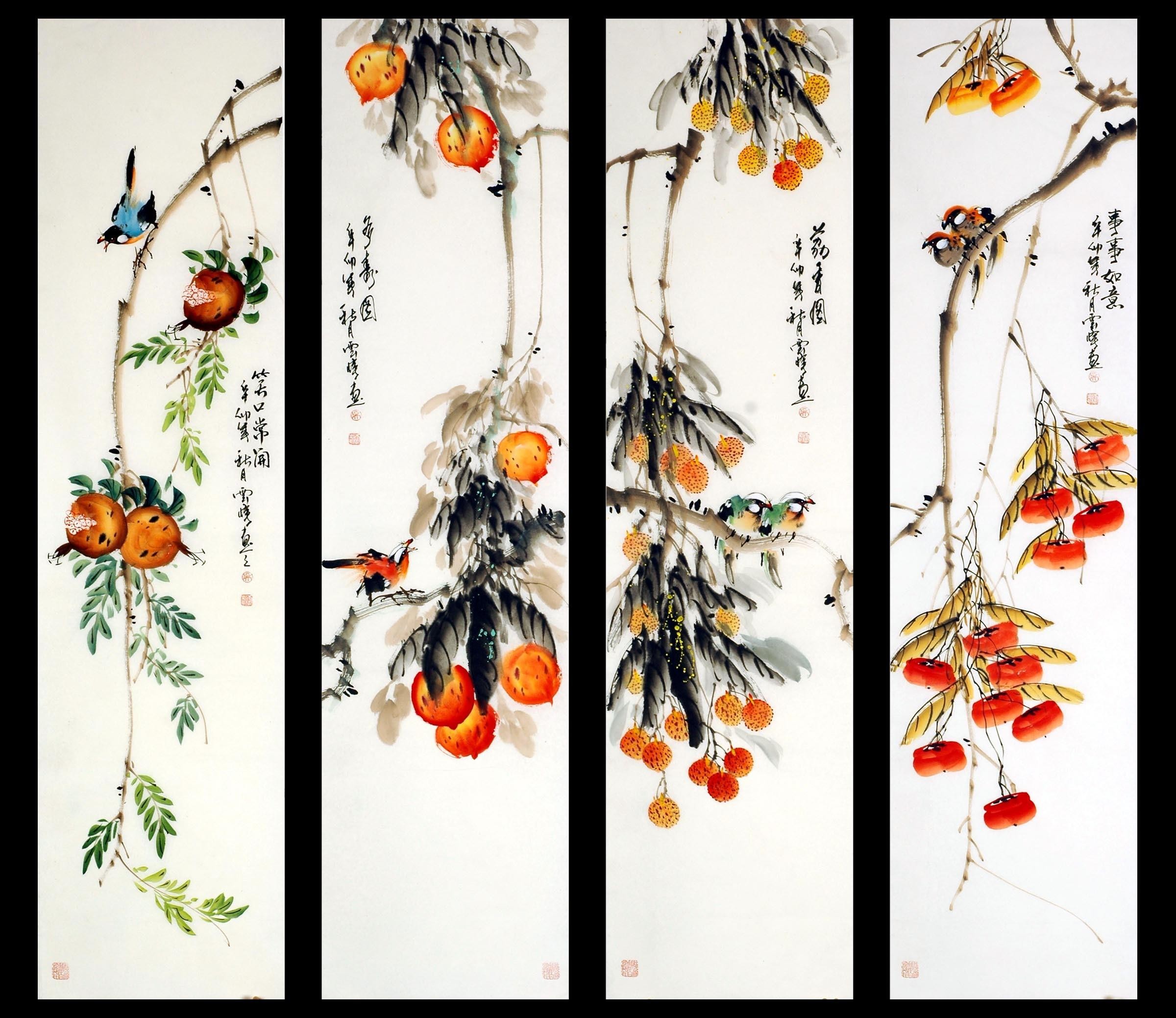 Chinese Flowers&Trees Painting - CNAG008366