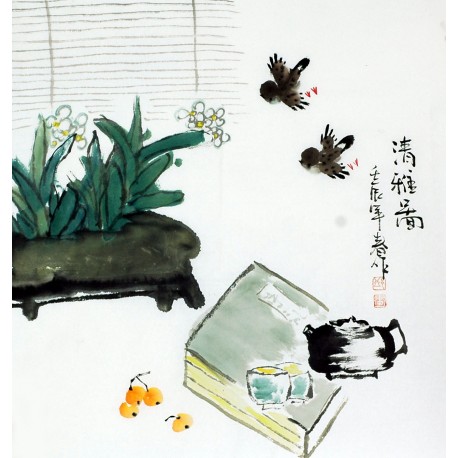 Chinese Flowers&Trees Painting - CNAG008368