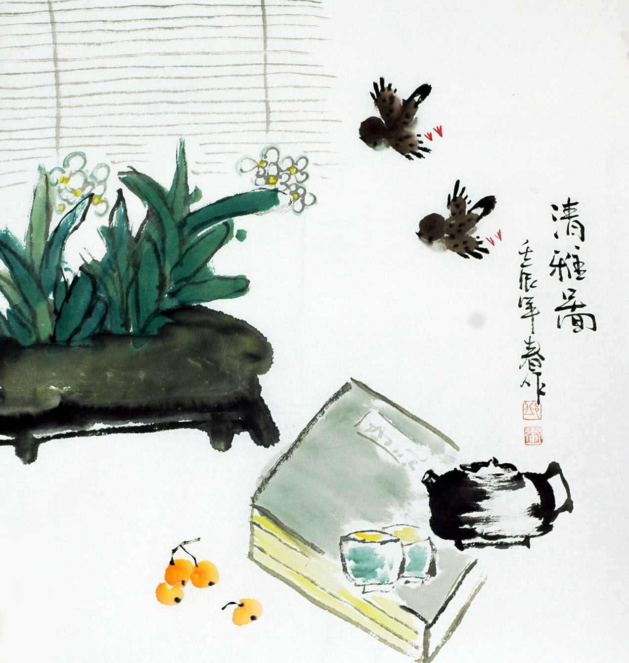 Chinese Flowers&Trees Painting - CNAG008368
