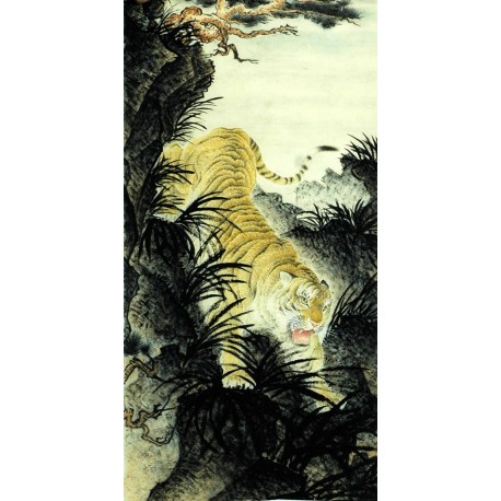 Chinese Tiger Painting - CNAG008369