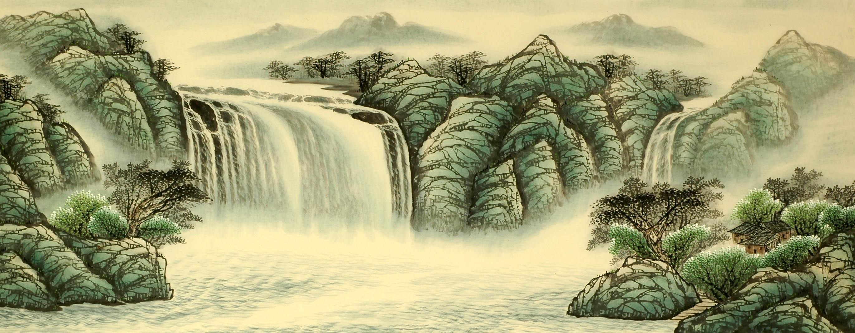 Chinese Landscape Painting - CNAG008370