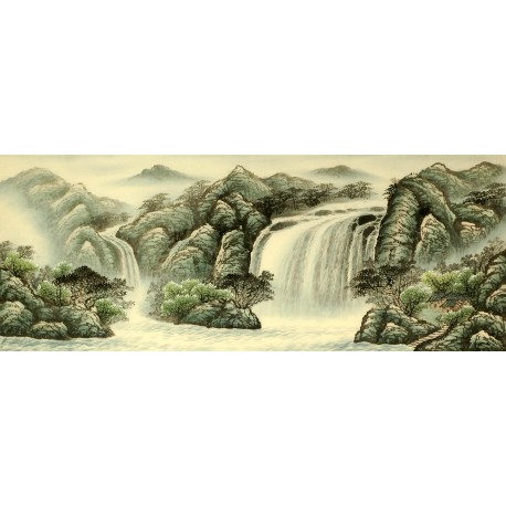 Chinese Landscape Painting - CNAG008373