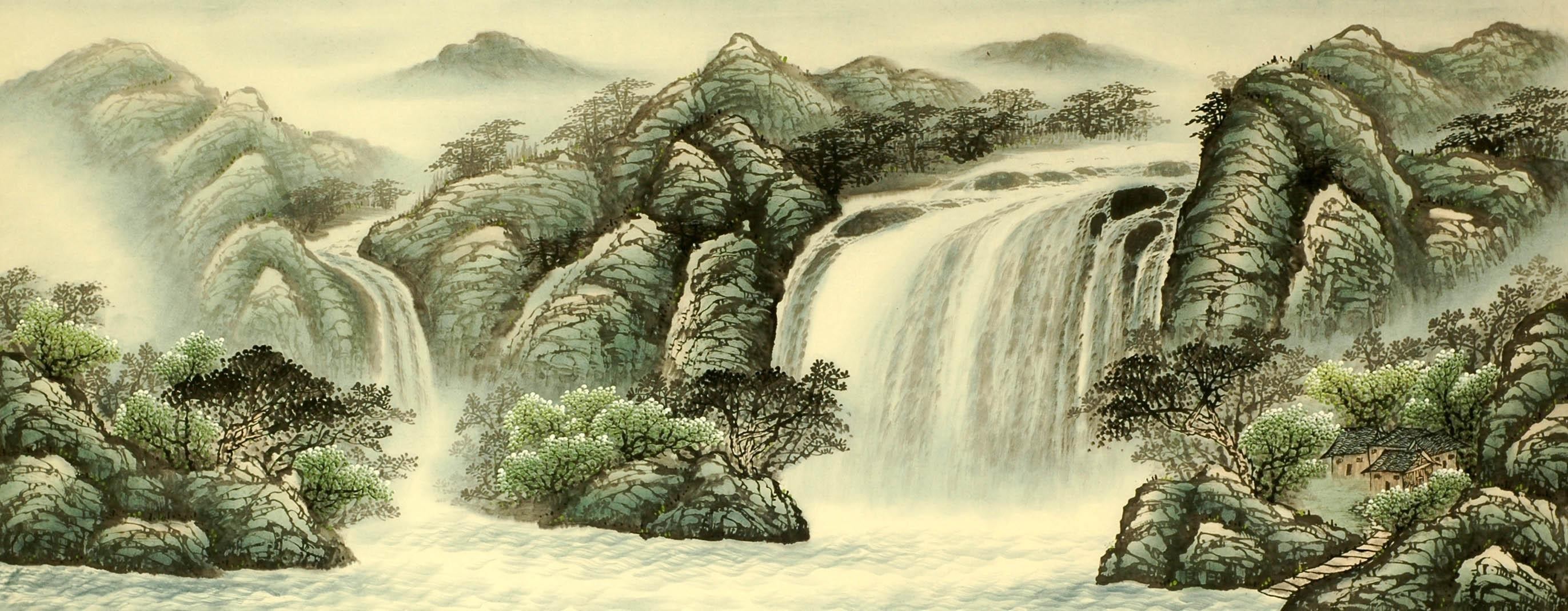 Chinese Landscape Painting - CNAG008373