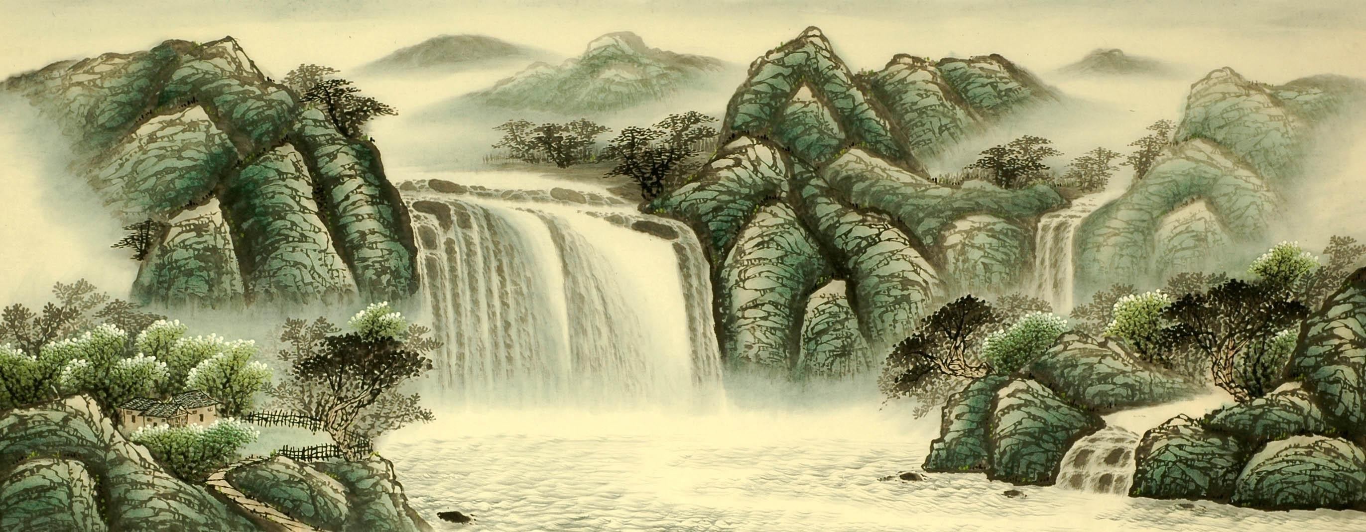 Chinese Landscape Painting - CNAG008374