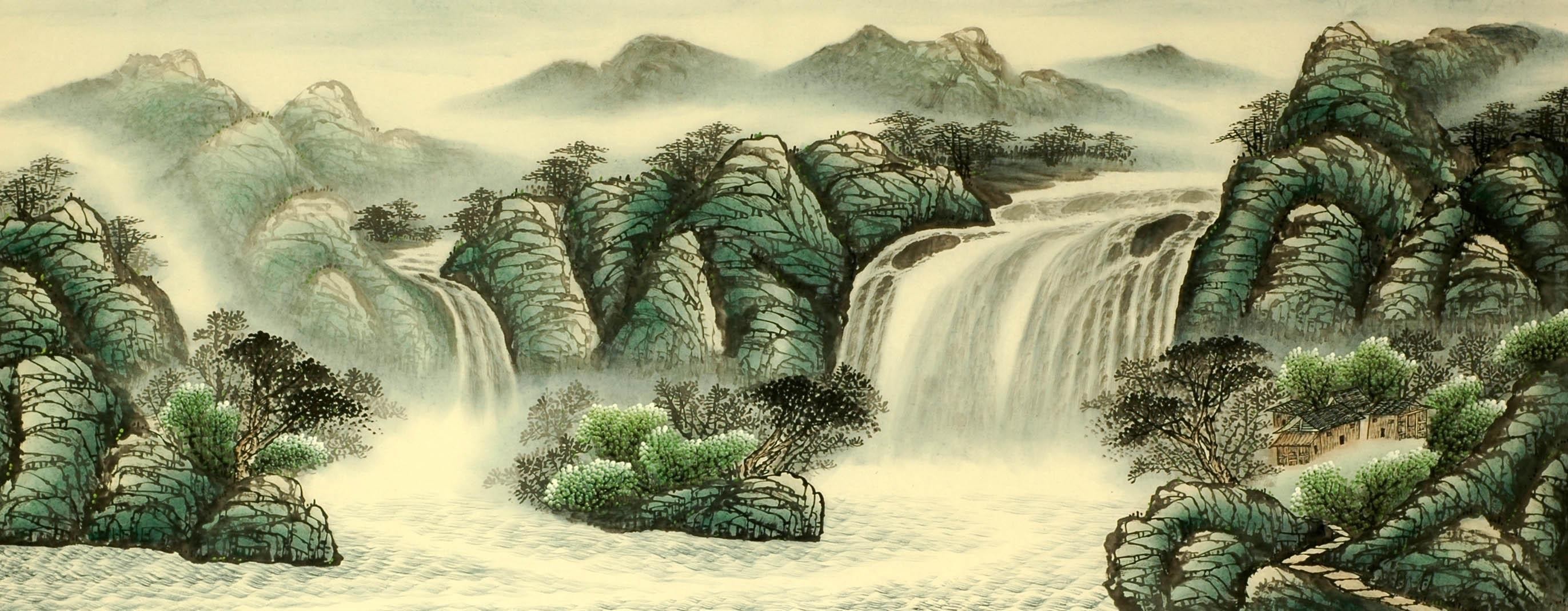 Chinese Landscape Painting - CNAG008375