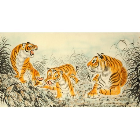 Chinese Tiger Painting - CNAG008381