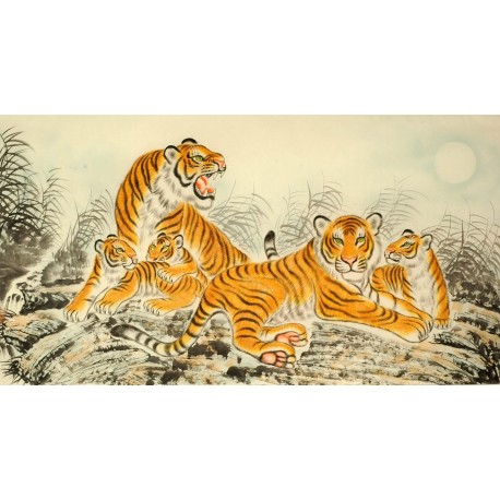 Chinese Tiger Painting - CNAG008383