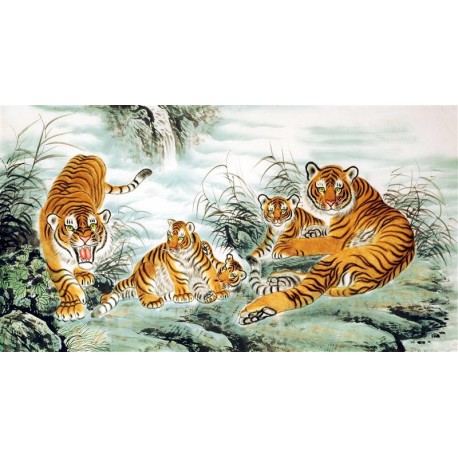 Chinese Tiger Painting - CNAG008384