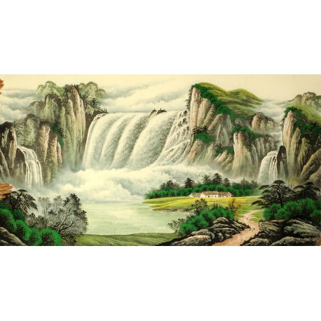 Chinese Landscape Painting - CNAG008389