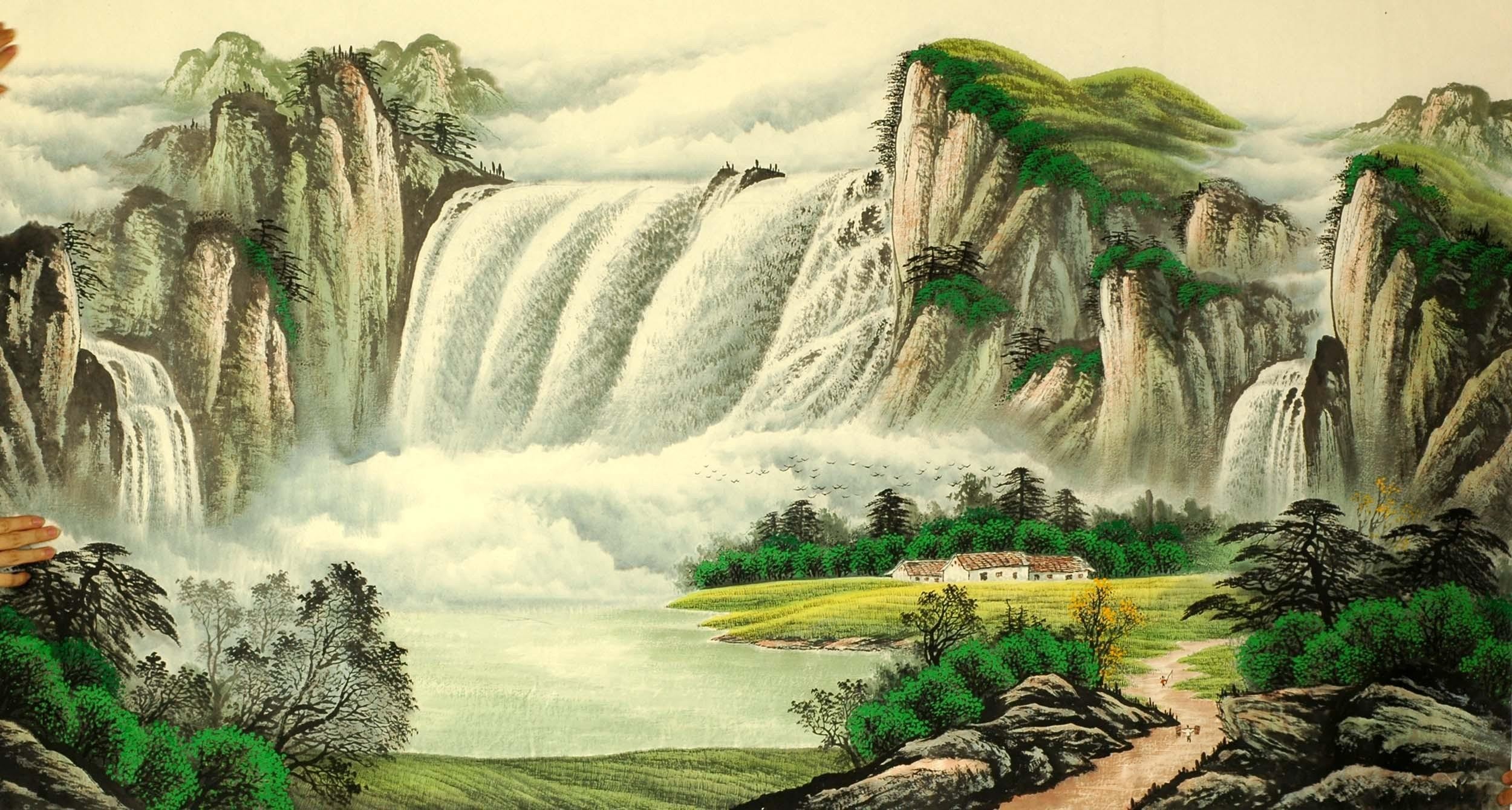 Chinese Landscape Painting - CNAG008389