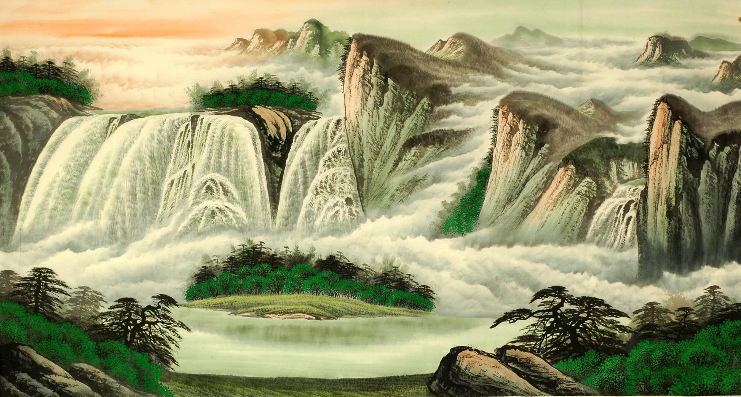 Chinese Landscape Painting - CNAG008390
