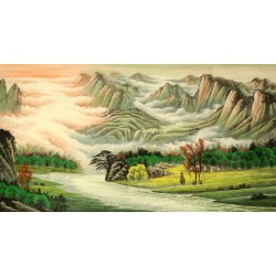 Chinese Landscape Painting - CNAG008392