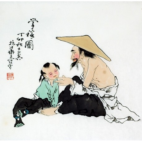 Chinese Figure Painting - CNAG008415