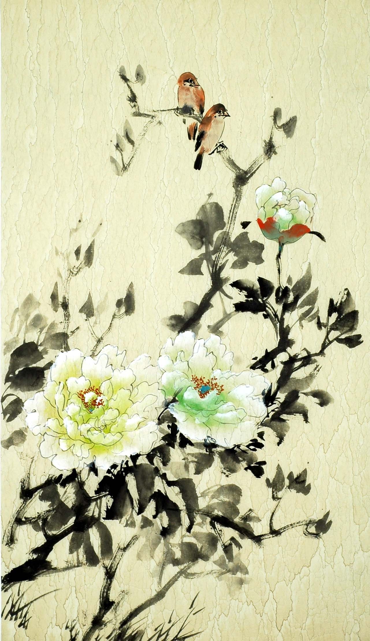Chinese Flowers&Trees Painting - CNAG008420