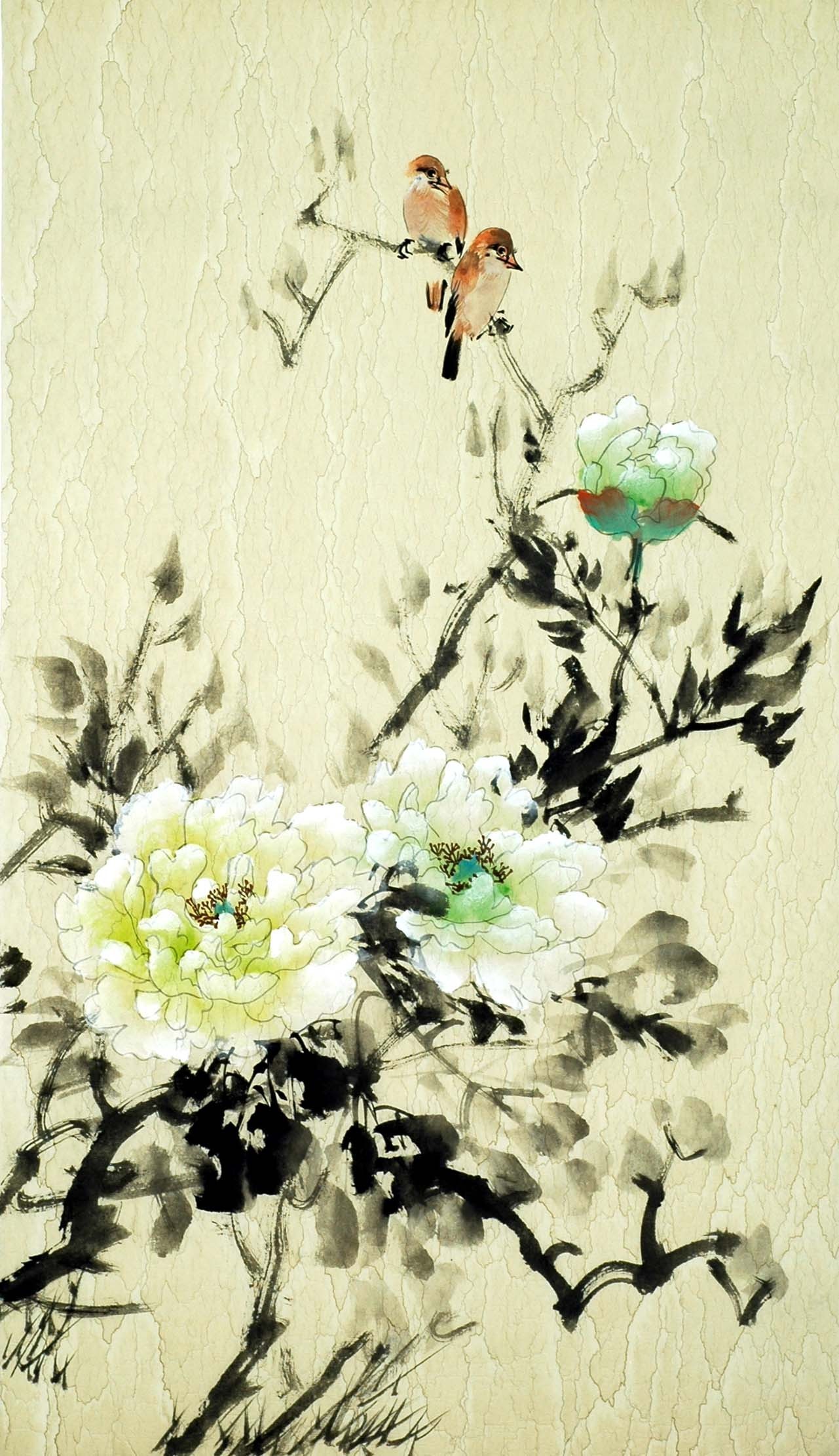 Chinese Flowers&Trees Painting - CNAG008421