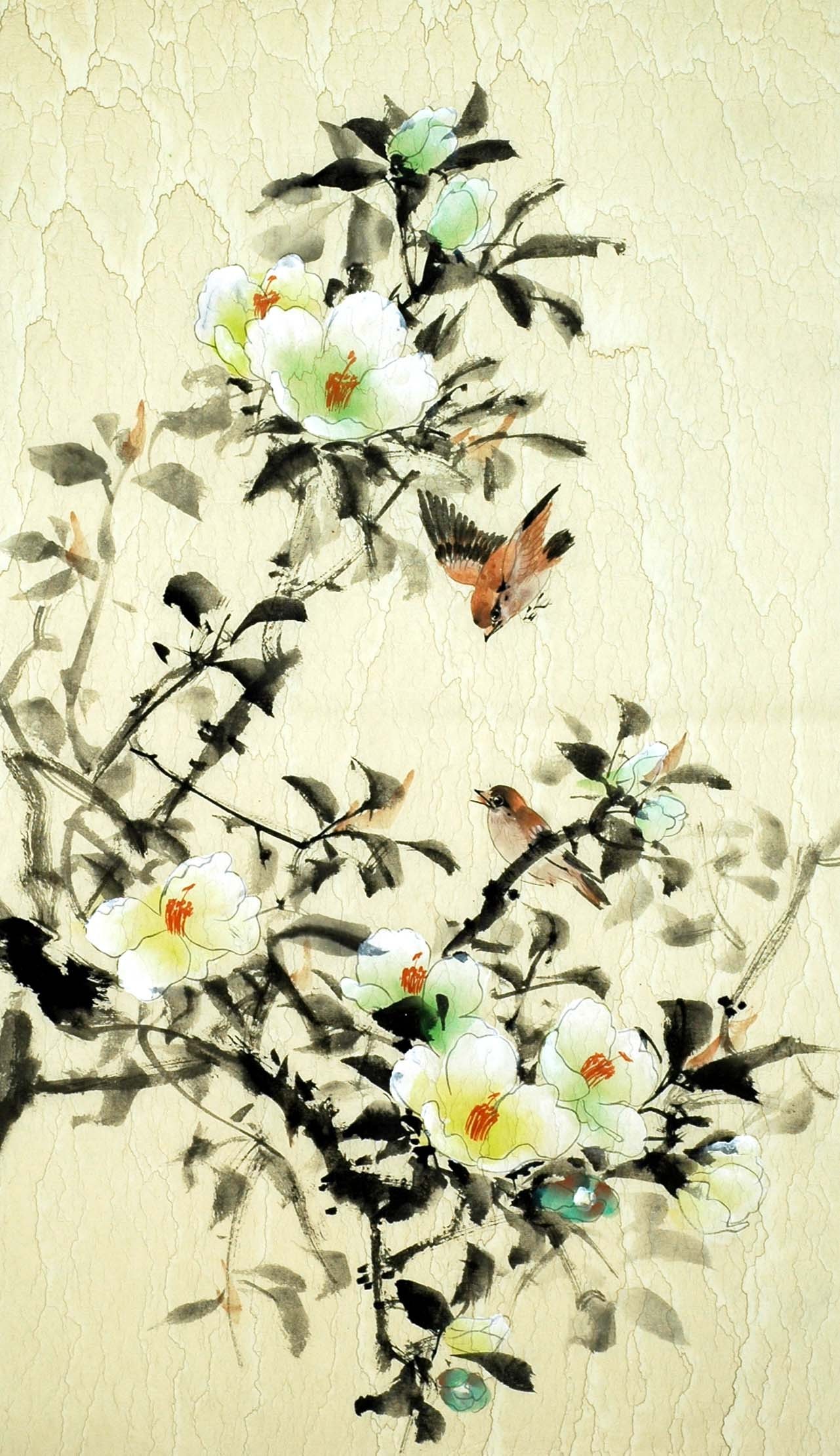 Chinese Flowers&Trees Painting - CNAG008423